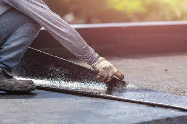 Professional Basement Waterproofing technician working in Richland, PA